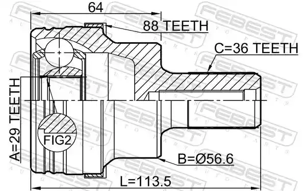 FEBEST 2110-KUGA88R