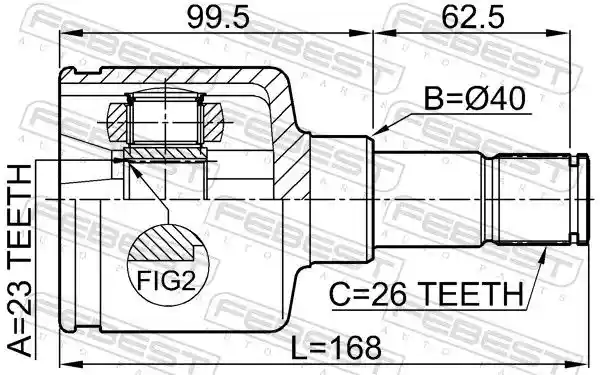 FEBEST 2111-CB420LH