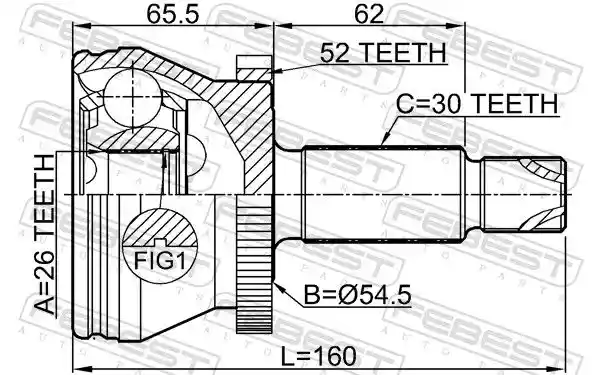 FEBEST 2210-SOR15A52