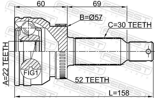 FEBEST 2210-SORA52R