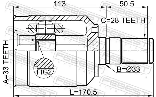 FEBEST 2211-XM12LH