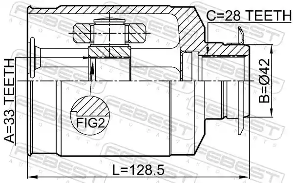 FEBEST 2211-XM12RH