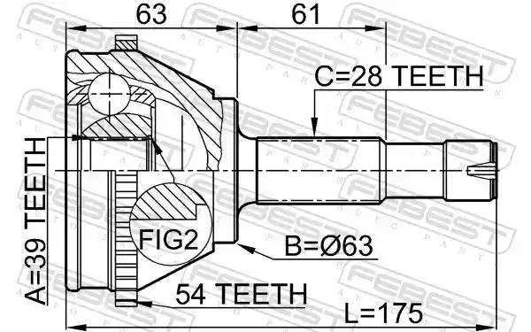 FEBEST 2510-BOXA54