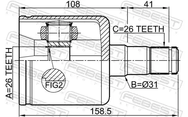 FEBEST 2711-S40IILH