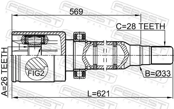 FEBEST 2711-S60IIRH