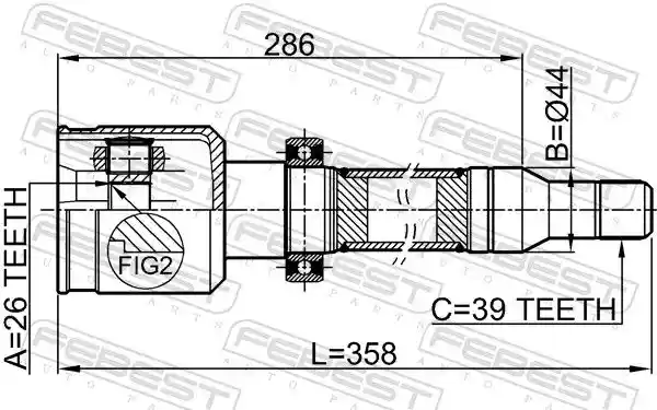 FEBEST 2711-S80RH