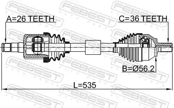 FEBEST 2714-S40LH