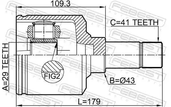 FEBEST 2811-DUCQ18LH
