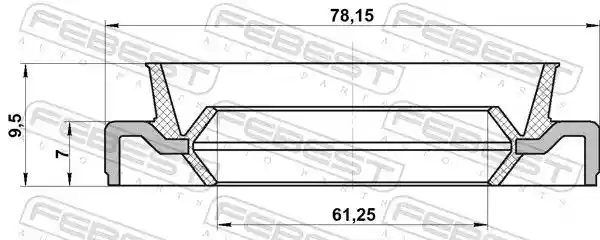 FEBEST 95EDS-63780710X