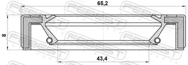 FEBEST 95GAY-45650808L