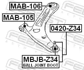 FEBEST MAB-105