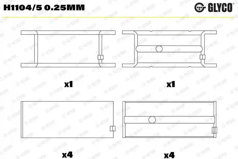 GLYCO H1104/5 0.25mm
