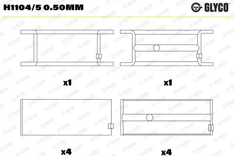 GLYCO H1104/5 0.50mm