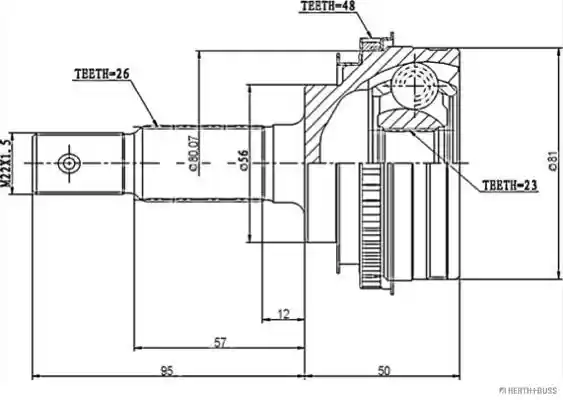 HERTHBUSS JAKOPARTS J2822105