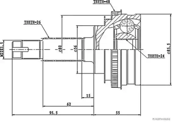 HERTHBUSS JAKOPARTS J2822110