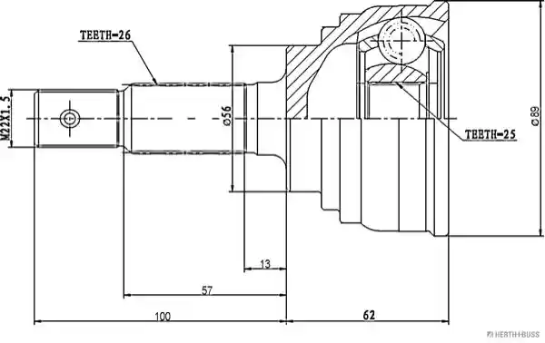 HERTHBUSS JAKOPARTS J2822114