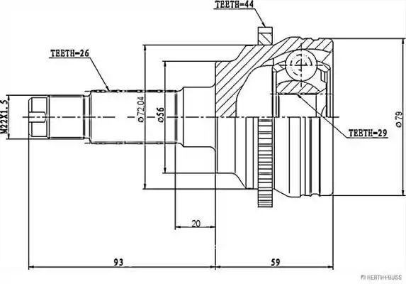 HERTHBUSS JAKOPARTS J2823127