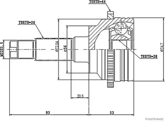 HERTHBUSS JAKOPARTS J2823130