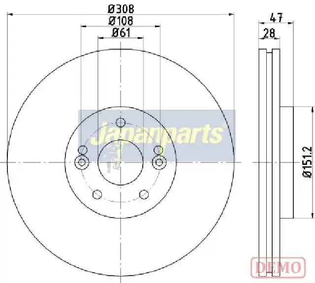 JAPANPARTS DI-0713C