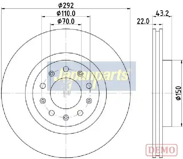 JAPANPARTS DP-0205C JAPANPARTS DP-0205C