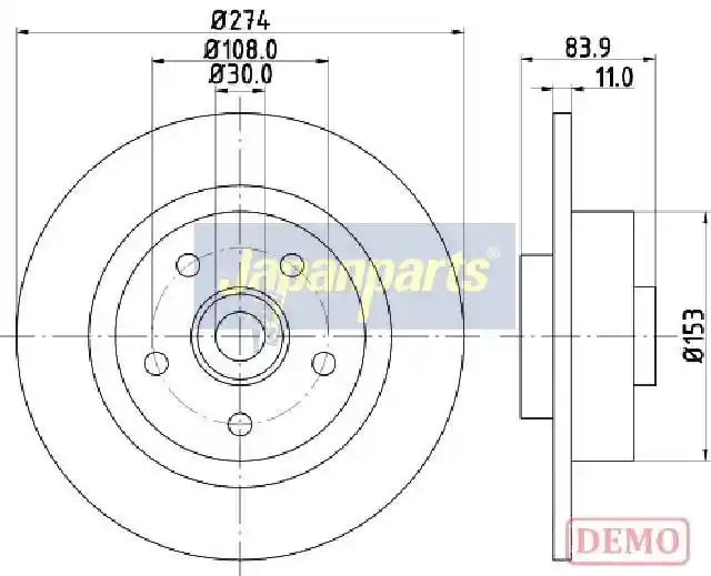 JAPANPARTS DP-0704C