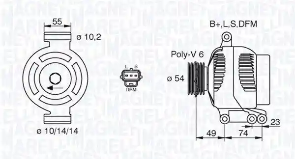 MAGNETI MARELLI 063380001010 MAGNETI MARELLI 063380001010