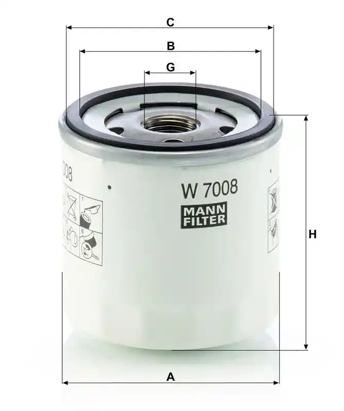 MANN-FILTER W 7008 MANN-FILTER W 7008