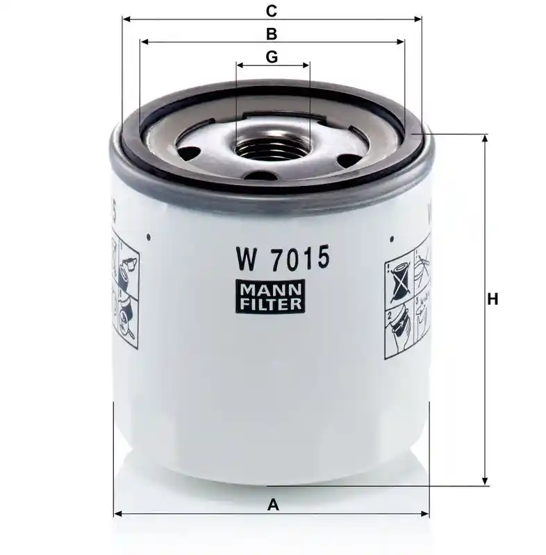 MANN-FILTER W 7015 MANN-FILTER W 7015