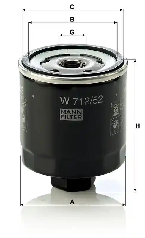 MANN-FILTER W 712/52 MANN-FILTER W 712/52