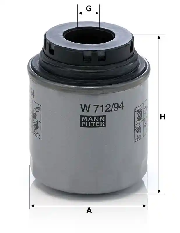 MANN-FILTER W 712/94 MANN-FILTER W 712/94