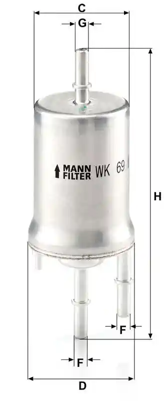 MANN-FILTER WK 69 MANN-FILTER WK 69