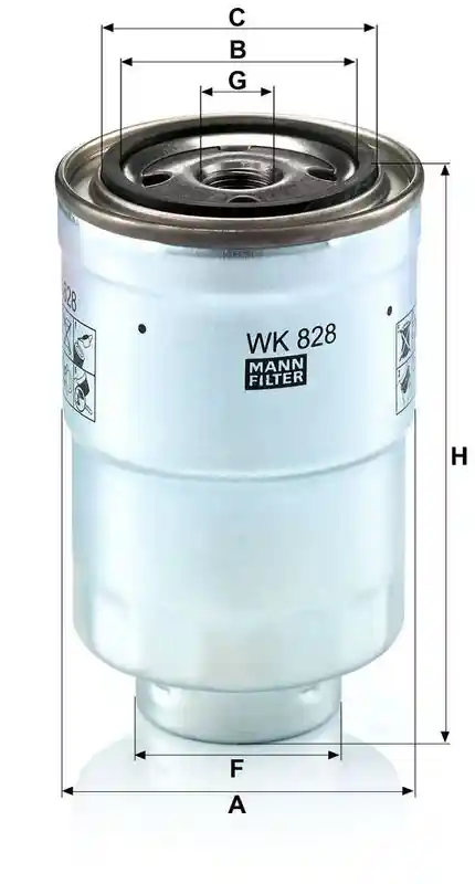 MANN-FILTER WK 828 x