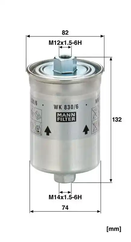 MANN-FILTER WK 830/6 x