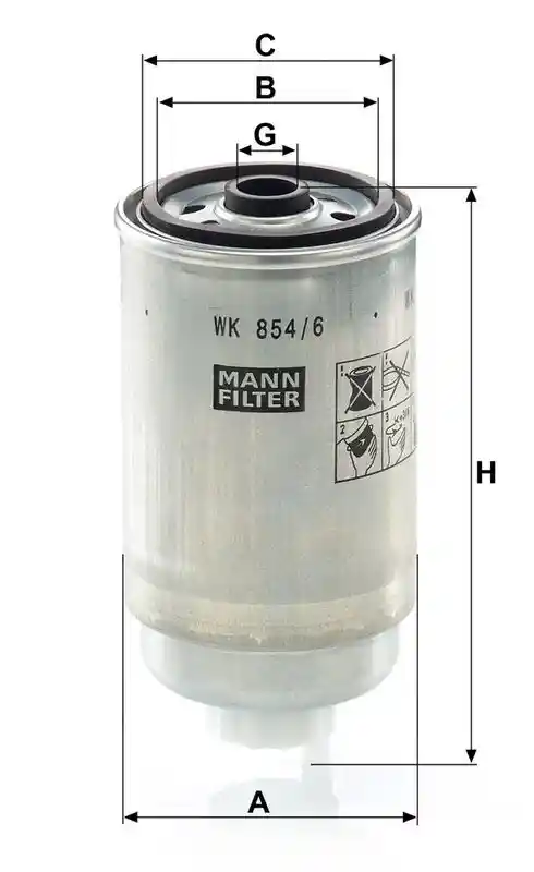 MANN-FILTER WK 854/6