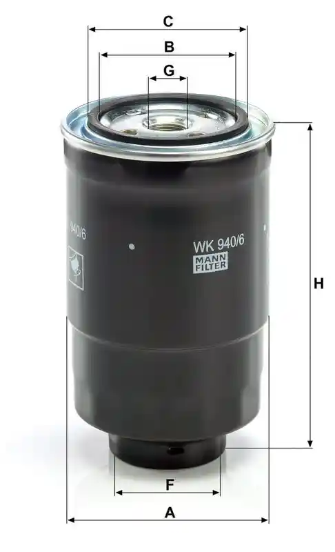 MANN-FILTER WK 940/6 x