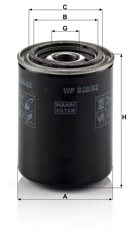 MANN-FILTER WP 928/82 MANN-FILTER WP 928/82