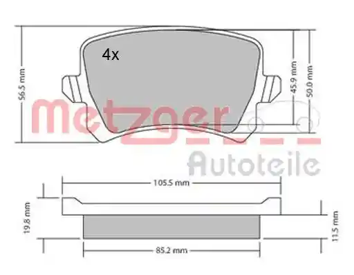 METZGER AUTOTEILE 1170116 METZGER AUTOTEILE 1170116