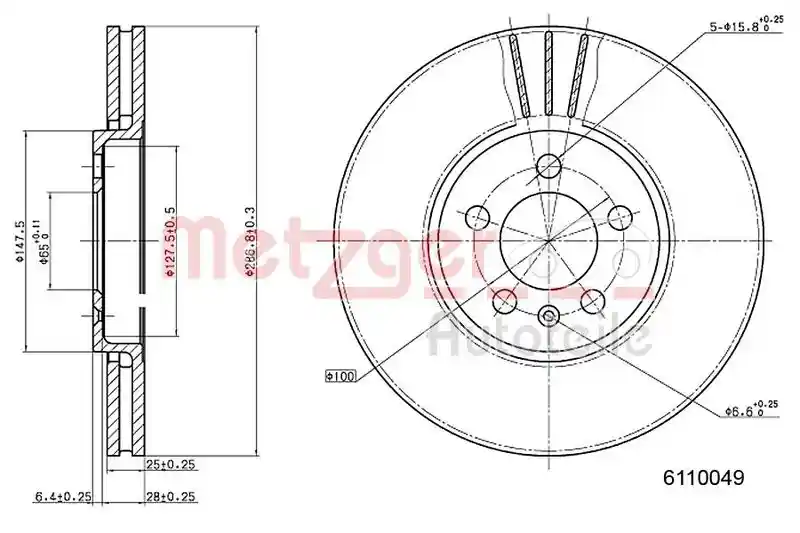 METZGER AUTOTEILE 6110049