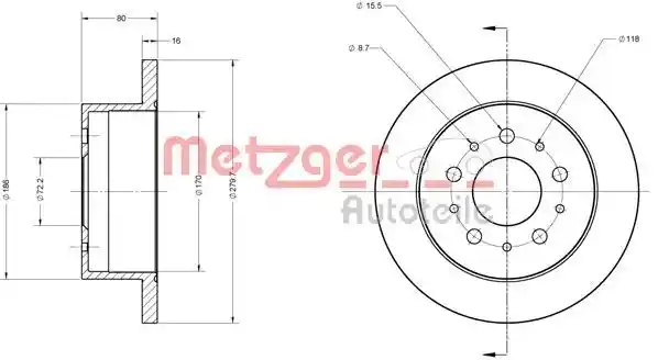 METZGER AUTOTEILE 6110163