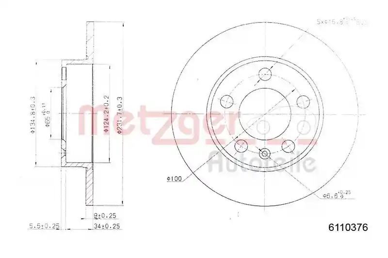 METZGER AUTOTEILE 6110376
