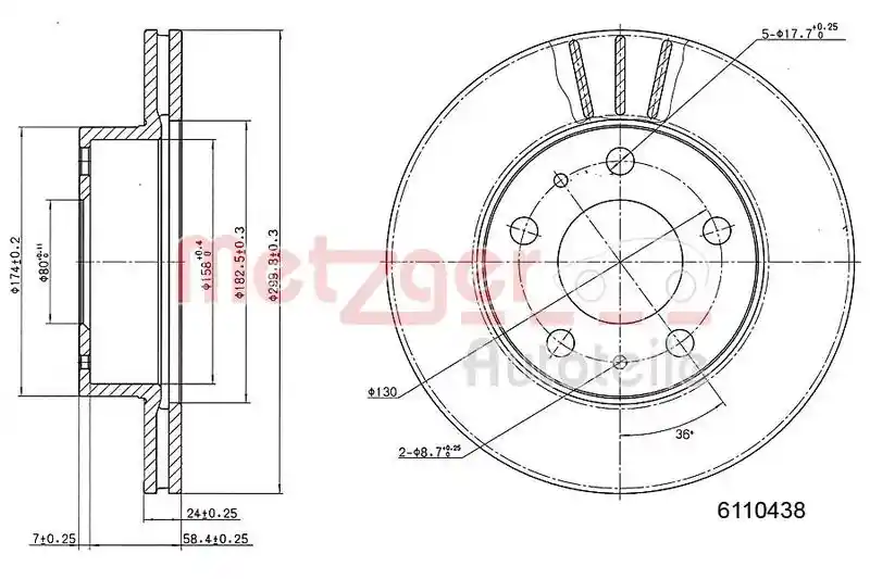 METZGER AUTOTEILE 6110438