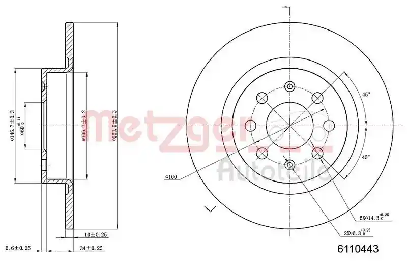 METZGER AUTOTEILE 6110443