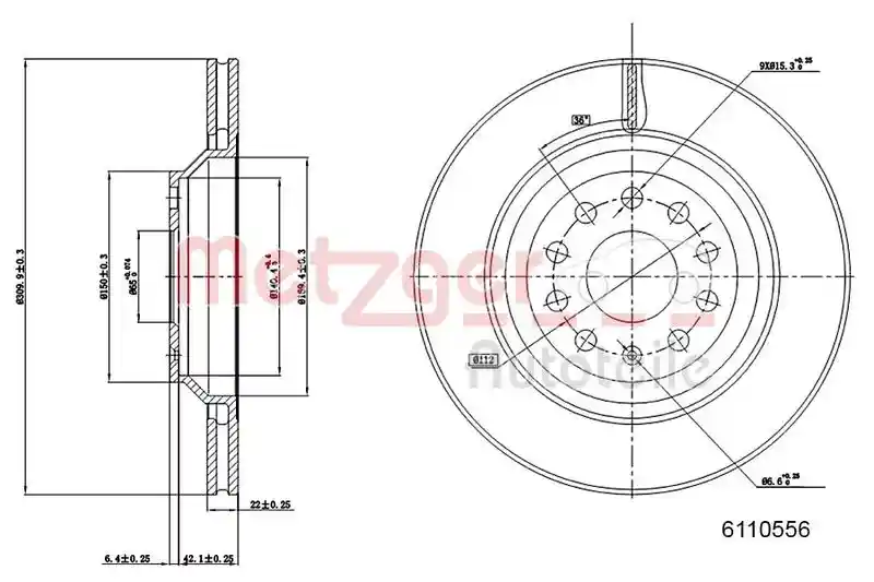 METZGER AUTOTEILE 6110556