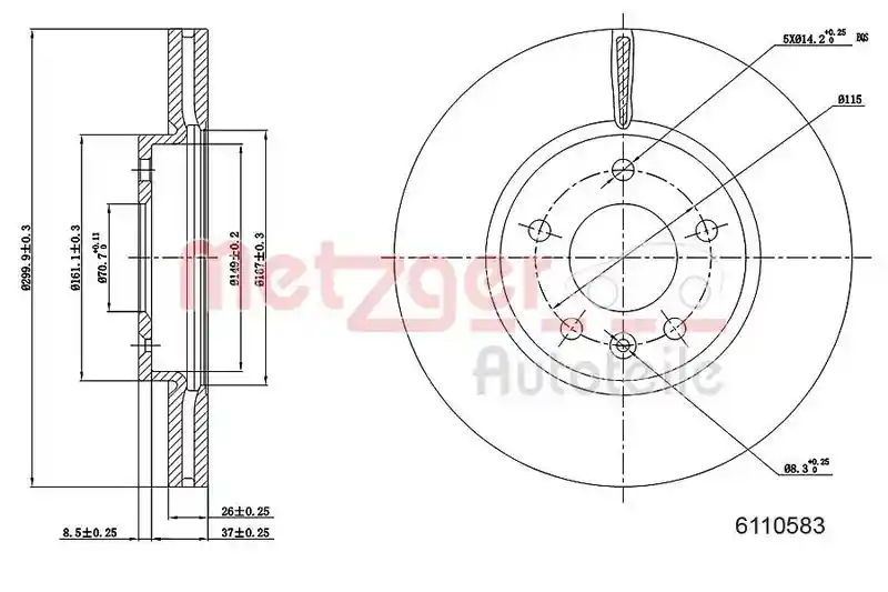 METZGER AUTOTEILE 6110583 METZGER AUTOTEILE 6110583