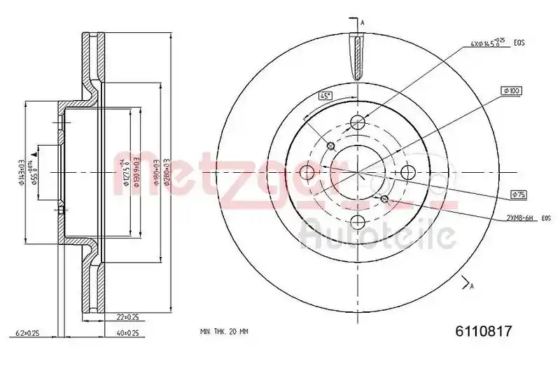 METZGER AUTOTEILE 6110817 METZGER AUTOTEILE 6110817