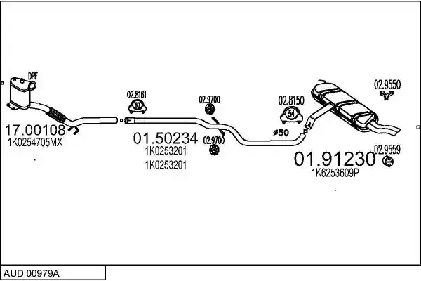 MTS AUDI00979A017398
