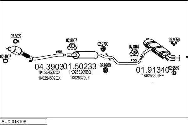 MTS AUDI01810A018071