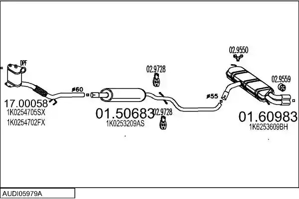 MTS AUDI05979A019614