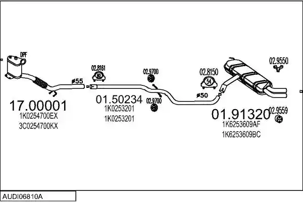 MTS AUDI06810A018067