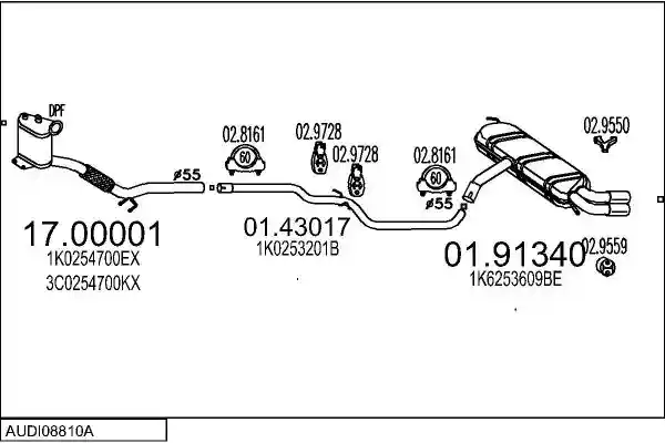 MTS AUDI08810A019968